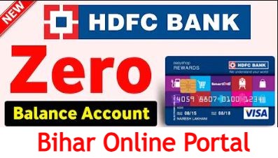 HDFC Bank Account Opening Zero Balance