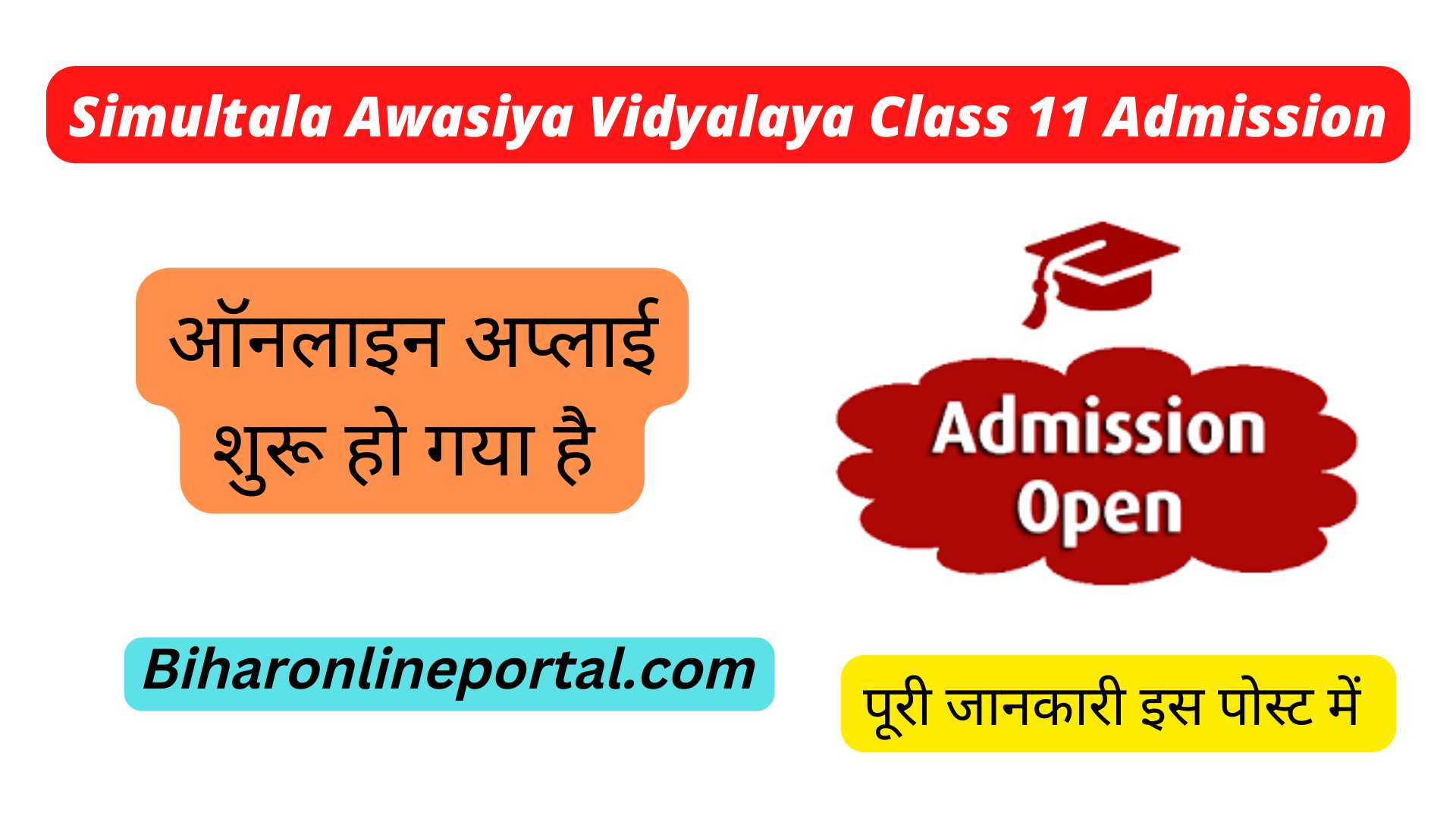 Simultala Awasiya Vidyalaya Class 11 Admission