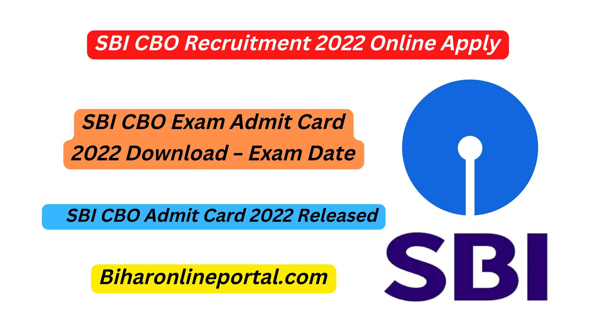 SBI CBO Exam Admit Card 2022 Download Kaise kare