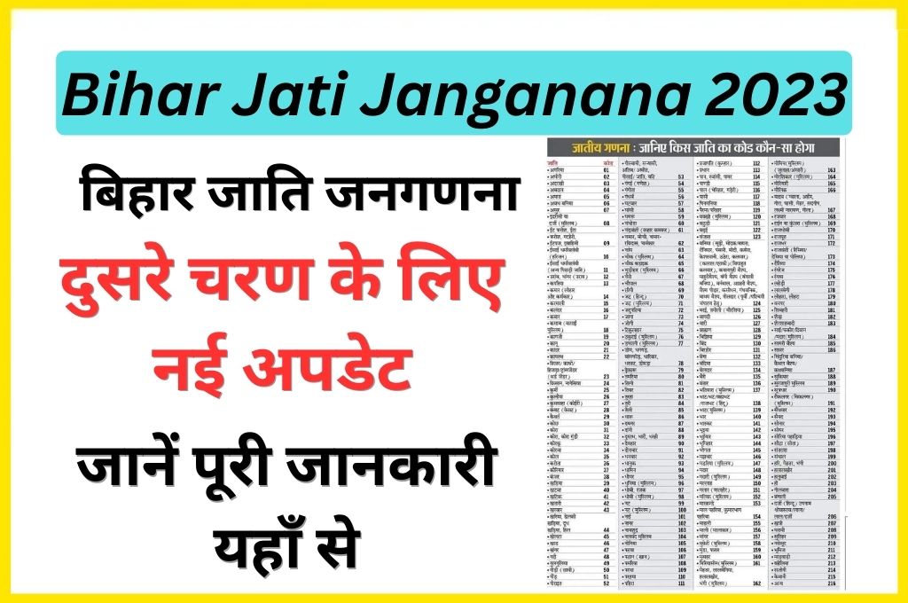 Bihar Caste Code List | Bihar Jati Janganana 2023 2nd Phase | बिहार जाति जनगणना दुसरे चरण के लिए नई अपडेट