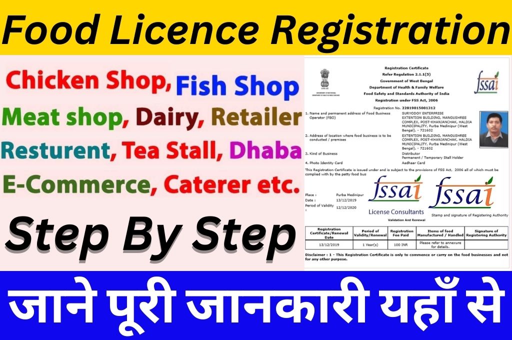 Food Licence Online Registration 2023