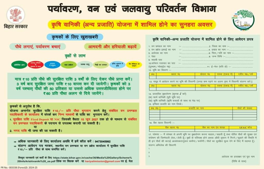 Bihar Krishi Vaniki Yojana 2024