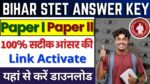 Bihar STET Answer Key 2024