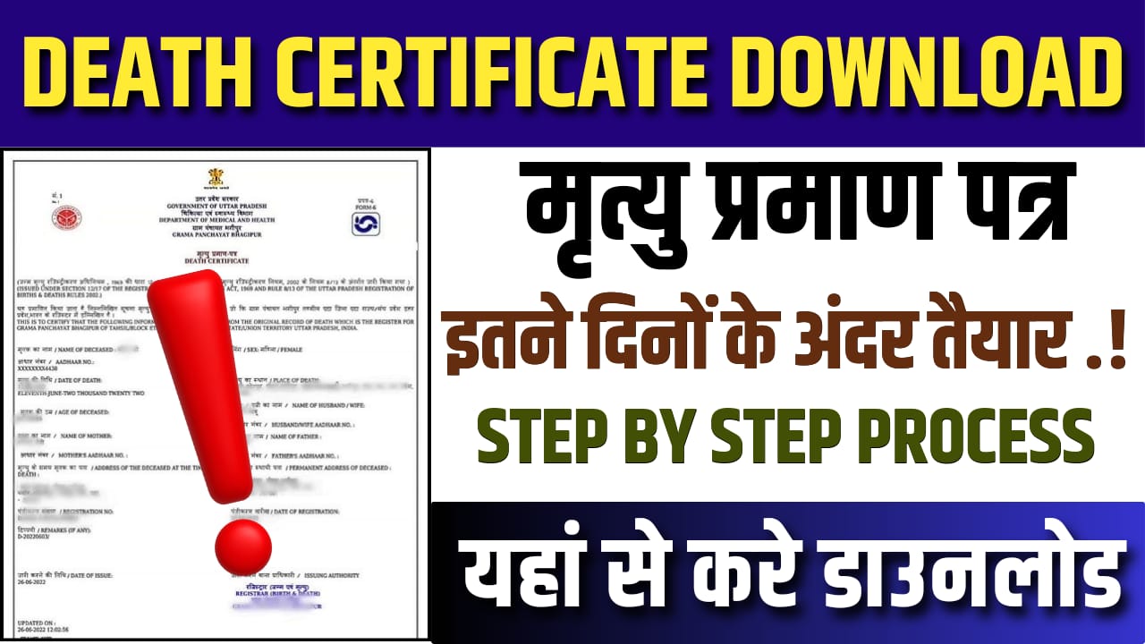 Death Certificate Download PDF