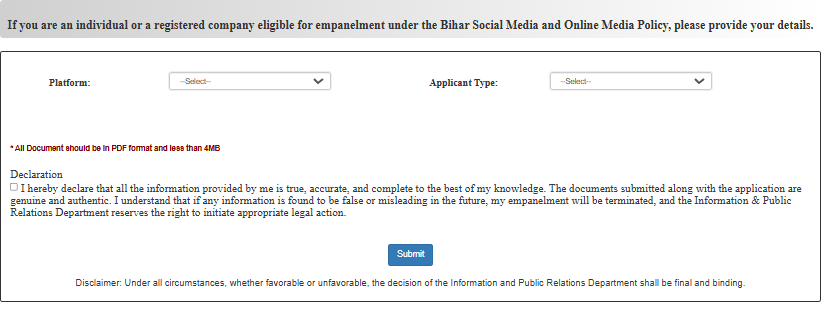 Bihar Social Media And Online Media Policy 2024